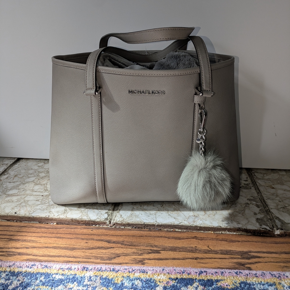Michael Kors Gray Tote Bag